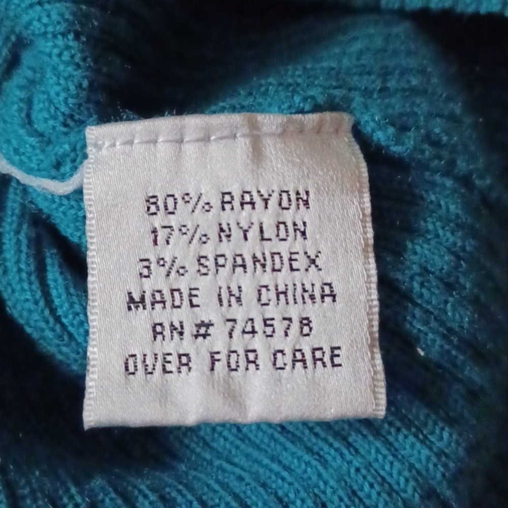 -- Cache Blue Ribbed Knit Top - Picture 8 of 10